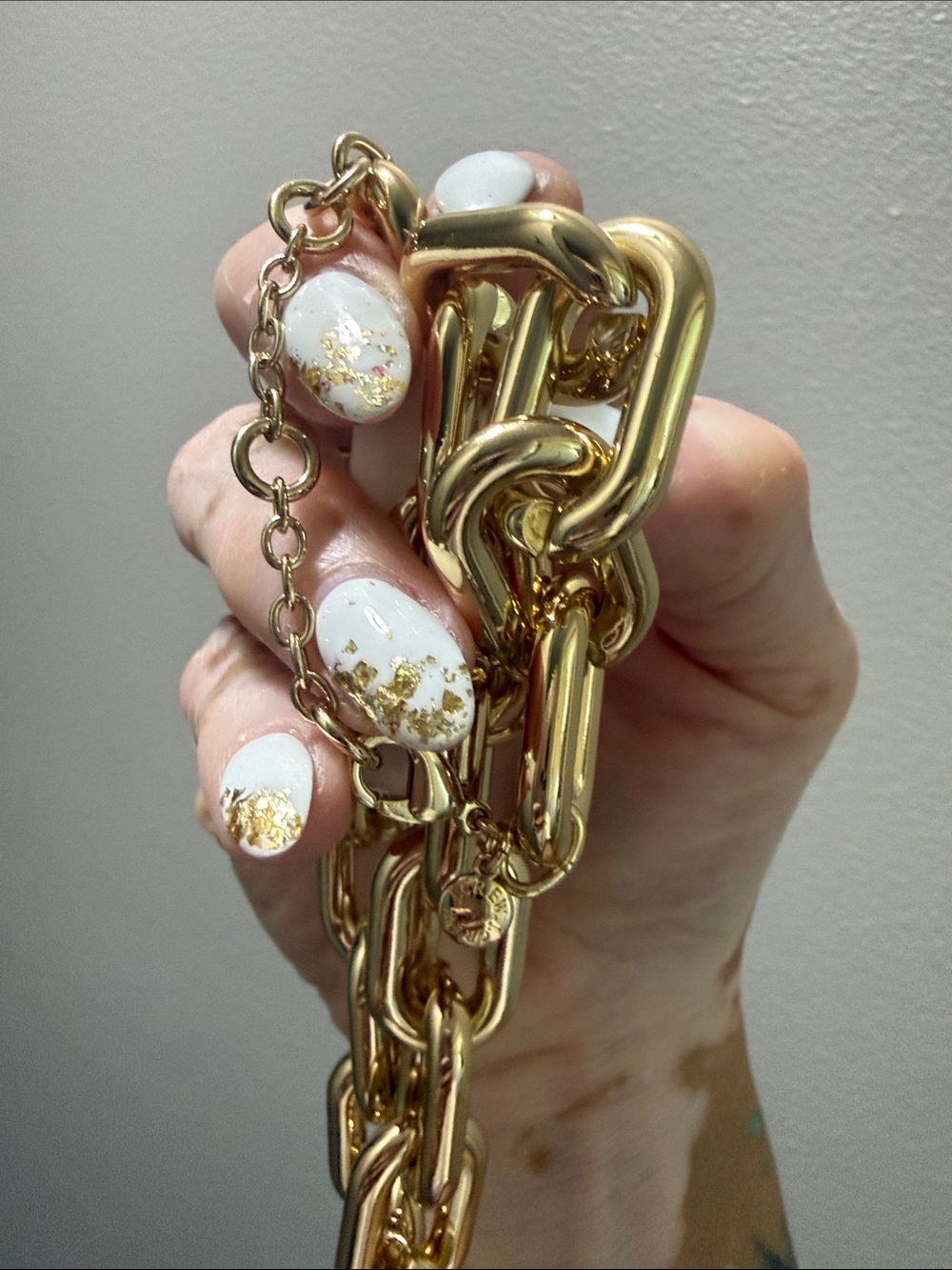 J.Crew gold-tone chunky chain necklace; NEW! - Picture 7 of 9